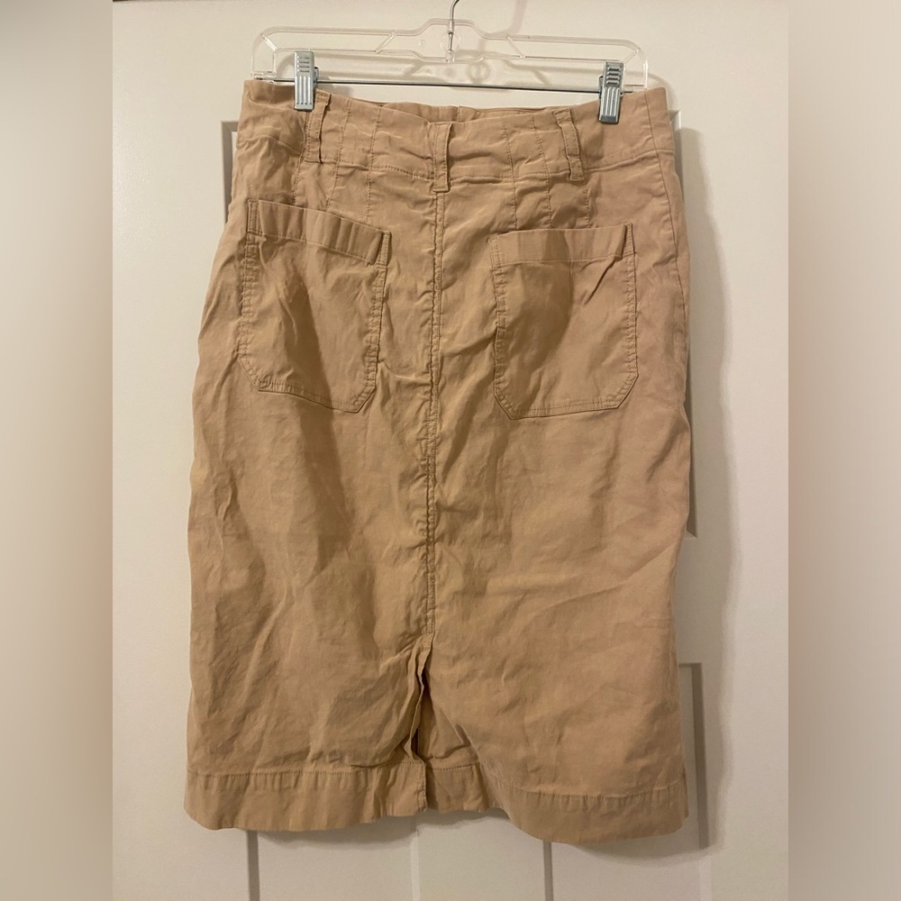Maeve Anthropologie Colette Midi Skirt Linen Blend - Picture 4 of 6